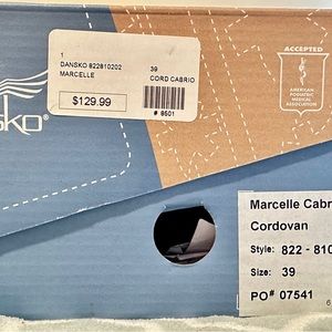 Womens Dansko Marcelle Cabrio Cordovan Shoes, Size 39